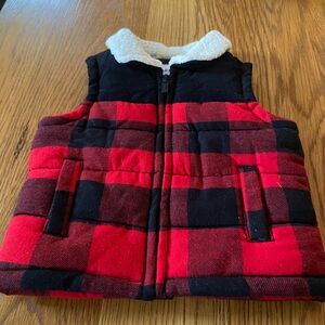 Old Navy Kids 6-12 months Plaid Outdoor Vest